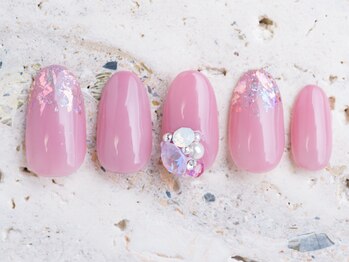 ワンポイント ビジューネイル Pg アロマローズ Aroma Rose のフォトギャラリー ホットペッパービューティー ワンポイント ビジューネイル Pg アロマローズ Aroma Rose のフォトギャラリー ホットペッパービューティー