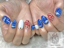 ネイルズガッシュ 蒲田東口店(NAILsGUSH)/デニムネイル/手描き/アート
