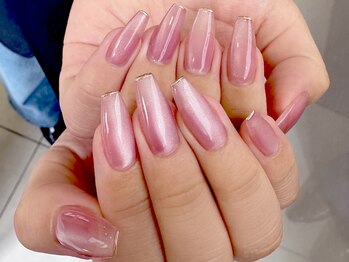 ネイルマジック 仙台一番町店(NAIL MAJIC)/スキニーフレンチ×マグネット