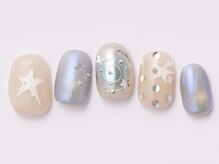 アイ ネイルズ 天神店(I nails)/ぐるぐる星ネイル　¥8300