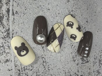 ウィステリア 蒲田店(Wisteria)/マットネイル/くま