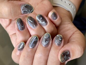 ブランシュ 藤沢(Blanche)/オーダーメイドネイル グレー