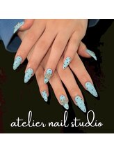 アトリエネイルスタジオ(atelier nail studio)/夏っぽいブルースターネイル