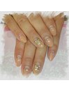 ビジュー　ネイル　シンプル