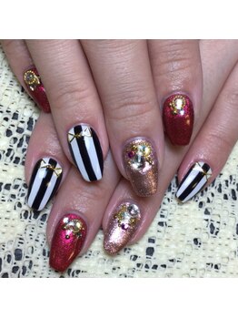 プライベートサロンアリュール(Private Salon Allure)/ストライプが目を引く可愛いさ！