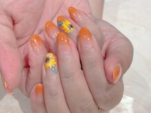 ルームヘアネイル 曙橋店(Room hair nail)/ヒマワリビタミンカラー