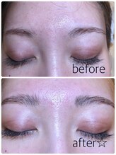 サロン ド プロデュース(salon de PRODUCE)/細くてやや薄い眉毛も。