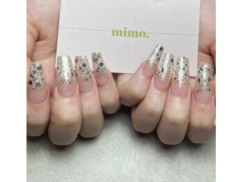 ラメグラロングネイル