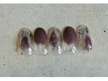 ネイルサロン エムズ(Nail Salon M's)/秋カラーの塗りかけネイル