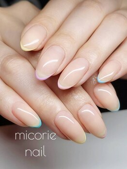 ミコリエネイル(micorie nail)/シンプルかわいいフレンチ♪