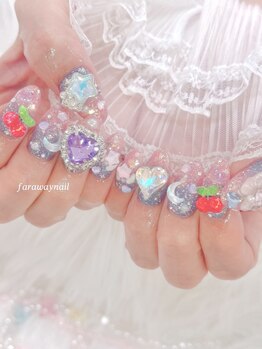 ファラウェイネイル(Faraway nail)/ゴテゴテネイル☆持ち込み◎