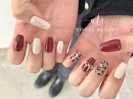 秋レオパードネイル