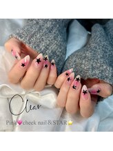 クリア なんば店(Clear)/ピンクチーク星デザイン