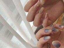 クルネ(QULNE)/グラデーション/くすみブルー