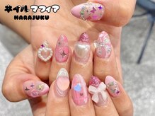 ネイルマフィア 原宿(NAIL MAFIA)/ガーリー/ピンク/夏/原宿ネイル