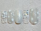 マット雪ネイル