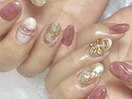ニュアンスネイル×フラワー