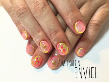 ネイルサロンアンヴェール(ENVIEL)/カラフルネイル★