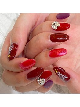 グラマラス プレジール 中野店(glamourous plaisir)/クリスマスネイル