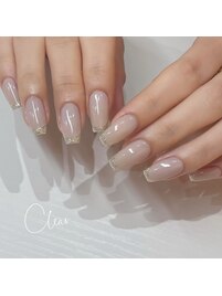 ラメフレンチ