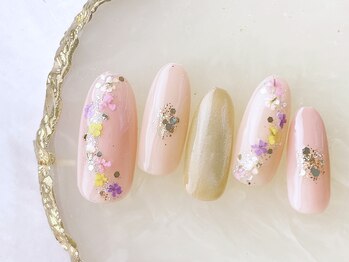ネイルサロンフォーユー(for u)/押し花ネイル￥7980