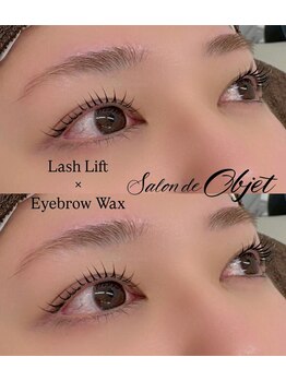 サロンドオブジェ(Salon de Objet)/眉ワックス×まつげパーマ
