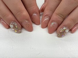【小野】キラキラピンクネイル★