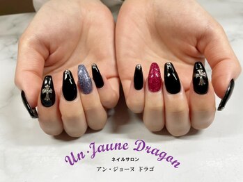 アン ジョーヌドラゴ/【自爪ネイル】ブラックネイル