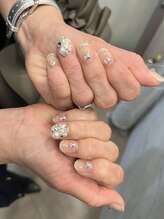 アンドルーチェ なんばパークス店(ANDRUCHE)/埋め尽くし/クリアネイル