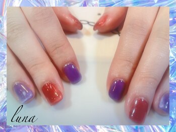 ネイルアンドまつ毛エクステ ルーナ 八王子店/☆秋のマグネットネイル☆