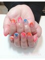 ダッシングディバ ルミネ大宮店(DASHING DIVA)&nbsp;カラフルな変形フレンチ♪