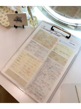 シーベル独自のカウンセリングシート