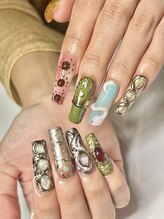 エクアネイルズ(Akuwa nails)/スカルプ3Dアート180分やり放題