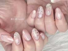 リッシュ トロワ(RICHE trois)/さくらんぼチェックネイル