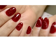 ネイルサロン ラリュエル(Laruelle)/人気レッドマグネットフラッシュ