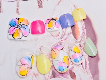 ネイルヴィーナス(NailVenus)/ハンド＆フットお揃いアート