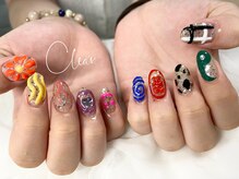 クリア(Clear)/ぷっくり個性派ネイル