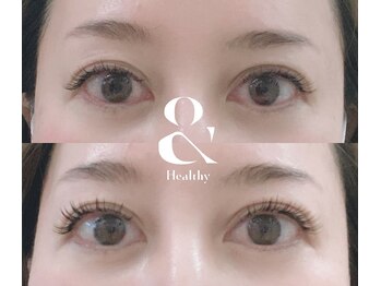 サロンドフェルメール/＆healthyでマツエクをリフトUP