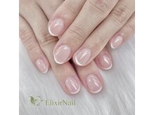 エリクサーネイル 心斎橋(Elixir Nail)/ベースカラー×フレンチ