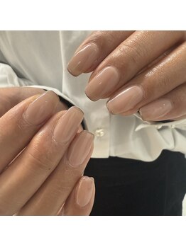 タグネイル(tag nail.)/オフィスネイル細フレンチ