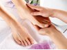 【Foot/オフ】自店.他店ジェルオフ＋角質ピーリング+保湿パック付♪  