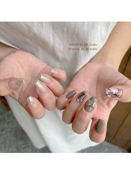 エミニーバイディーアール(EMINY by DR)/大理石×アシメ