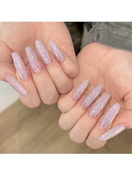 フレイムス アイラッシュ アンド ネイル(FRAMES)/長さだしフラッシュネイル☆彡