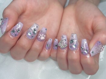 ジョアアンジェ 上本町店(joieange)/蝶ネイル キラキラ
