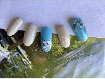 フラワーアートネイル