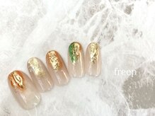 フリープ(freep)/8月月替わりネイル 春 夏 秋 冬