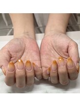ピーチ(Peach)/グラデーションネイル