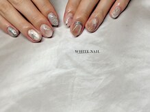 ホワイトネイル(WHITE NAIL)/マグネット/手書き/持ち込み