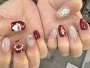 クリスマス3Dネイル