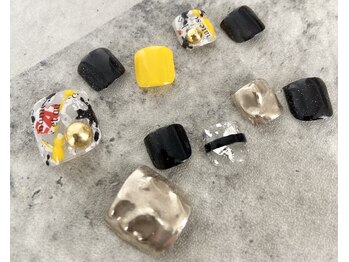 ネイル ブーマー(Nail BOOMER)/フットネイル/ミラーアート